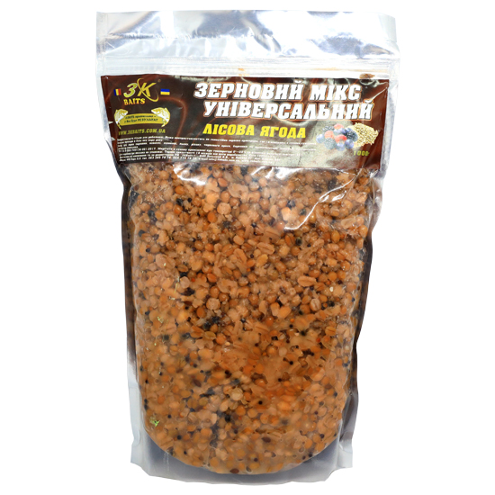 Прикормка 3KBaits Зерновий мікс универсальний натуральний 1kg фото 3