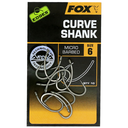 Гачки Fox Edges Curve Shank #4 10pcs фото 2