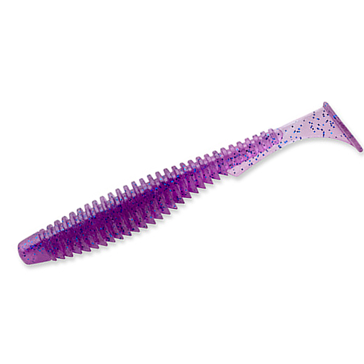 Силикон FishUp U-Shad 2" 10pc #060 Dark Violet/Peacock & Silver фото 4