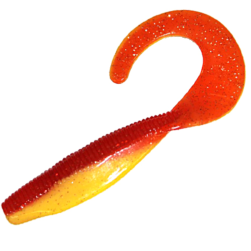 Плавающий силикон ZMAN Streakz Curly Tailz 4" 5pc #Red Shad фото 12