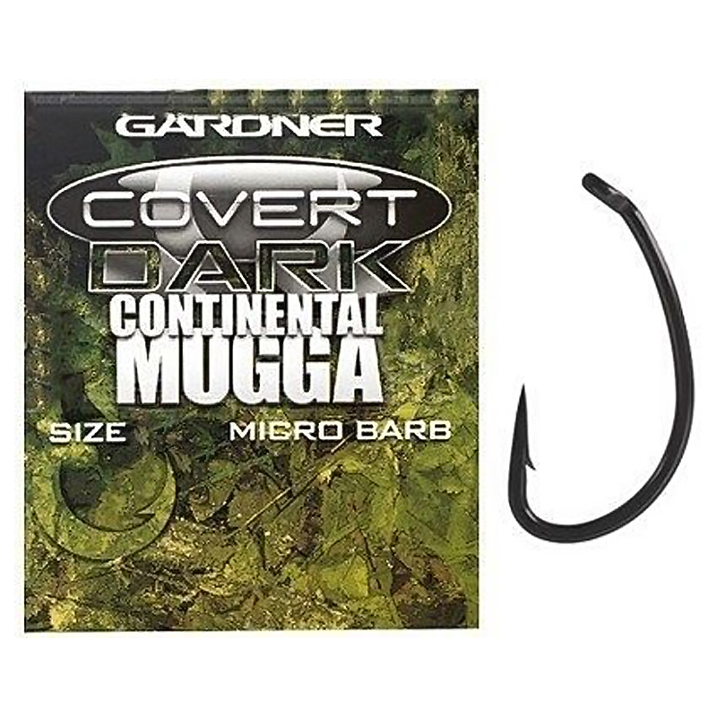 Гачки Gardner Covert Continental-Mugga Hooks Barbed №4 фото 3