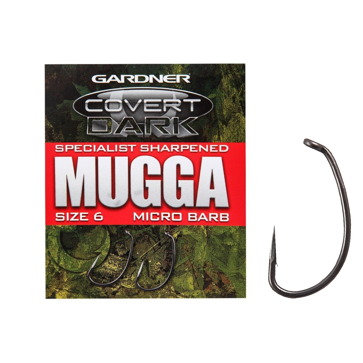Крючки Gardner Sarpened Dark Mugga №6 ручная заточка