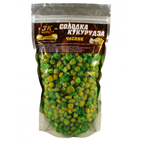 Прикормка 3KBaits Сладкая кукуруза клубника 0.8kg фото 2