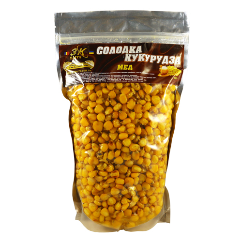 Прикормка 3KBaits Сладкая кукуруза клубника 0.8kg фото 5