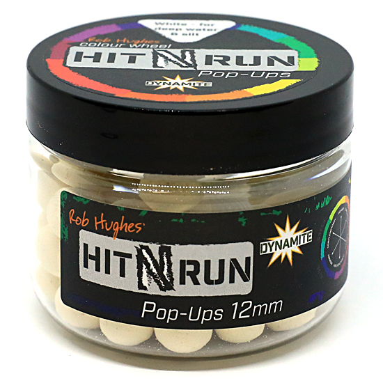 Бойлы Dynamite Pop-Up Hit N' Run White 12mm