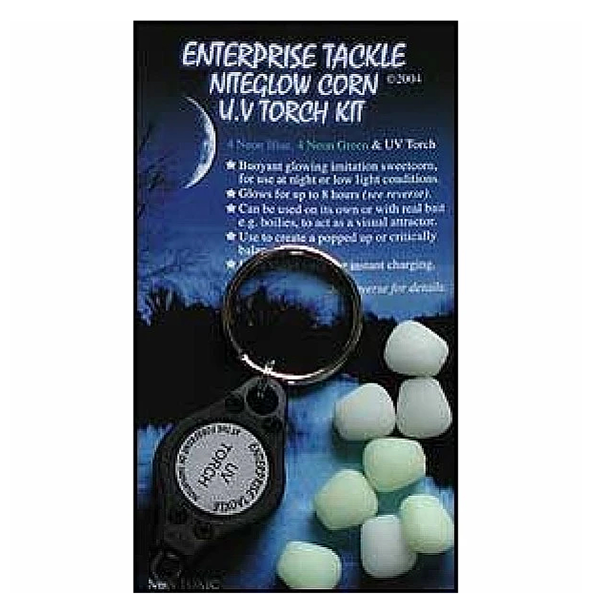 Комплект светящейся кукурузы Pop-Up Enterprise Tacle Niteglow с фонариком U.V. Torch Kit 9pc