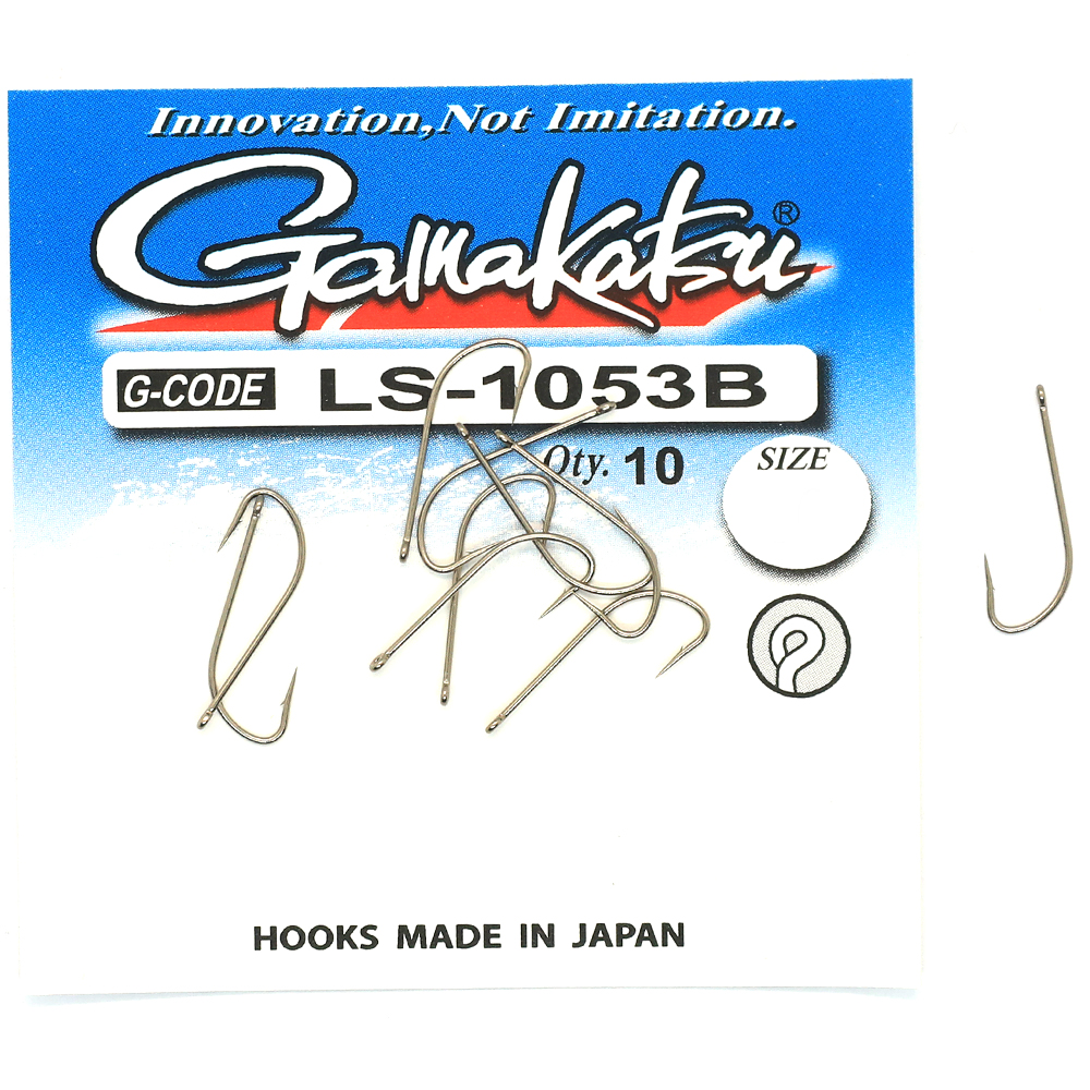 Крючки одинарные Gamakatsu LS-1053B Ring Eye №16 10pc