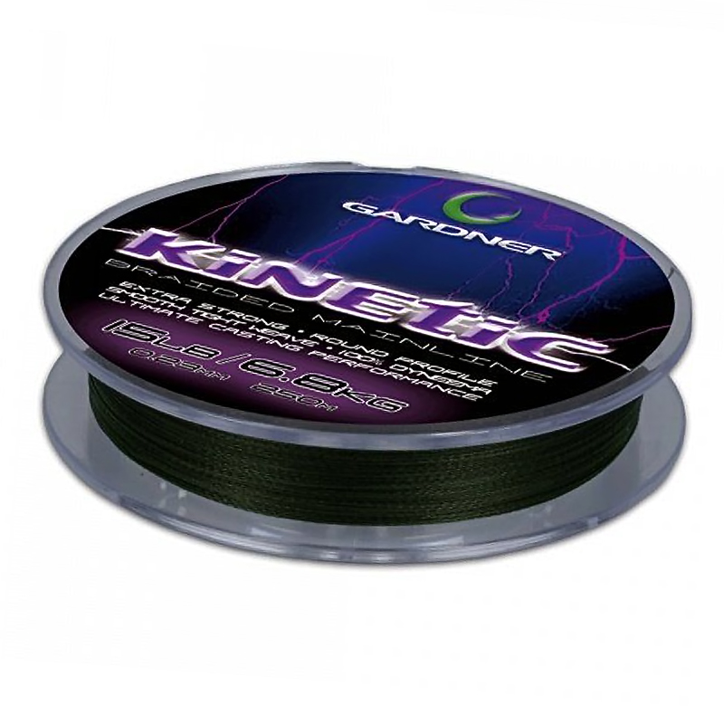 Шнур Gardner Kinetic Braided Mainline 30lb 13.6kg 0.34mm 600m фото 3