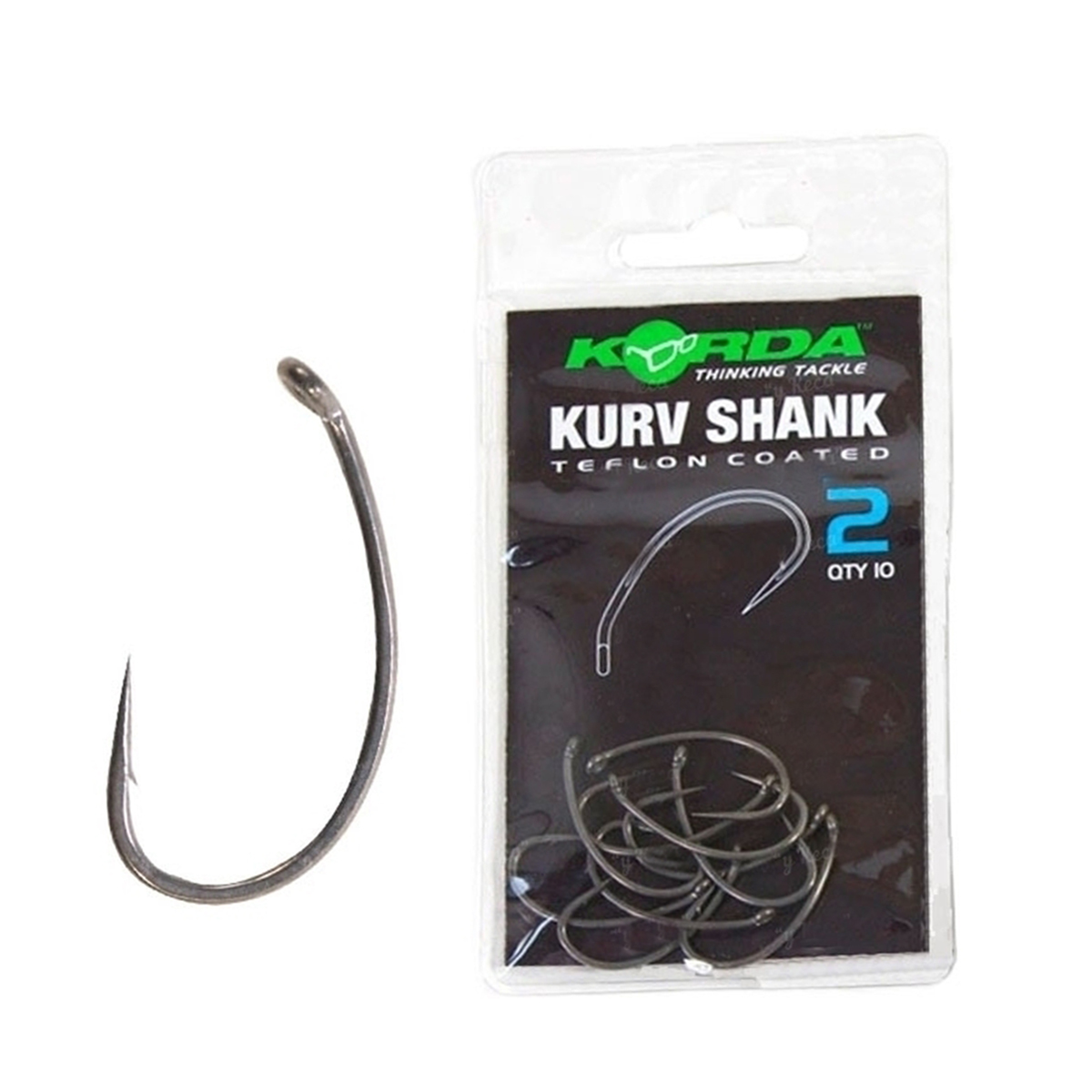 Гачок Korda Kurv Shank Hook №8 фото 2
