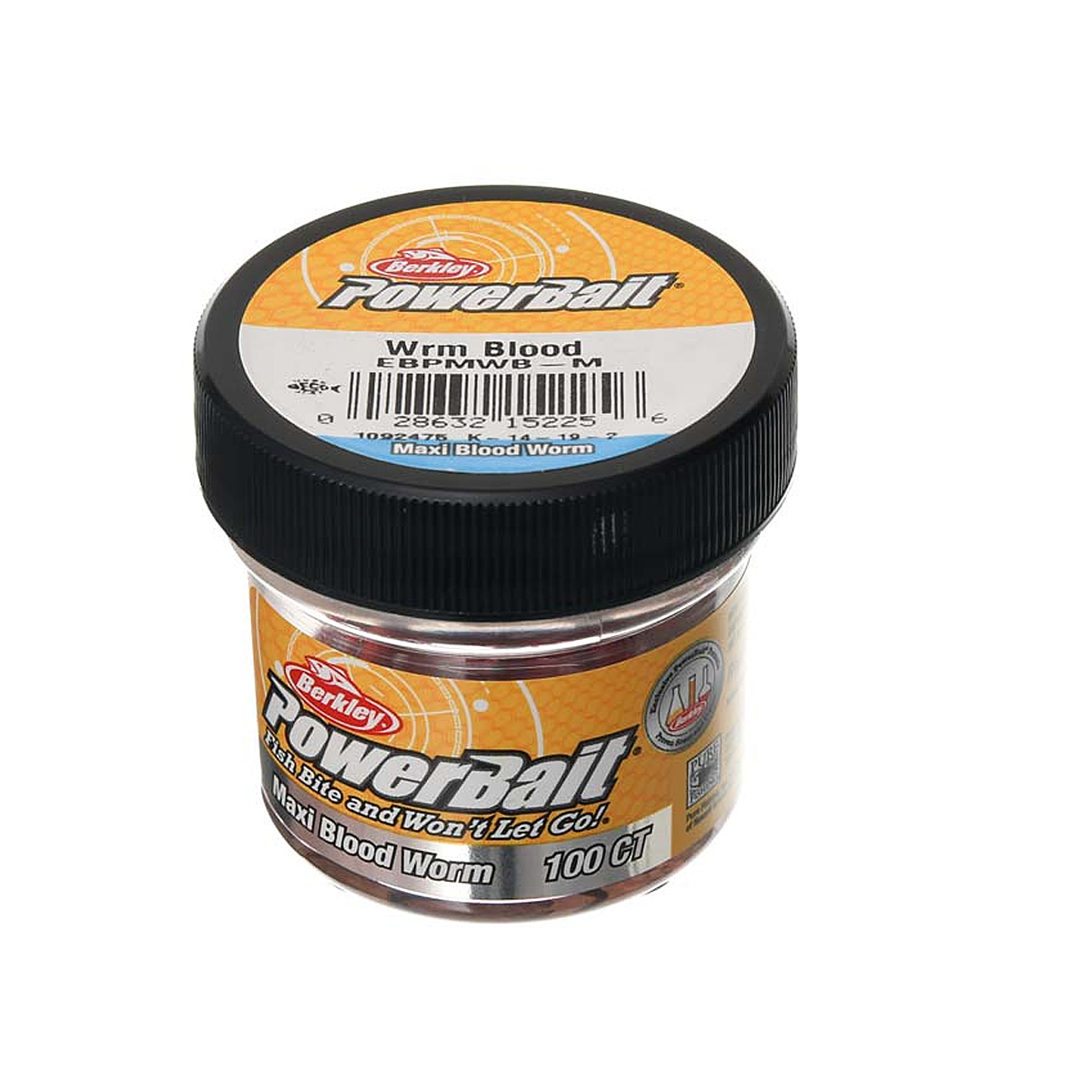 Силиконовый мотыль Berkley PowerBait Blood Worms 100pcs