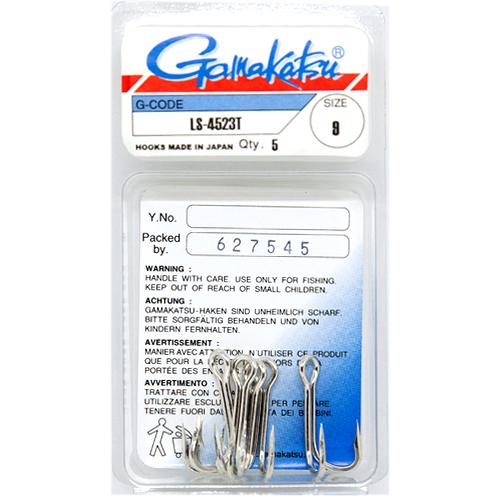Крючки двойник Gamakatsu LS-4523T Tinned №10 5pc фото 2