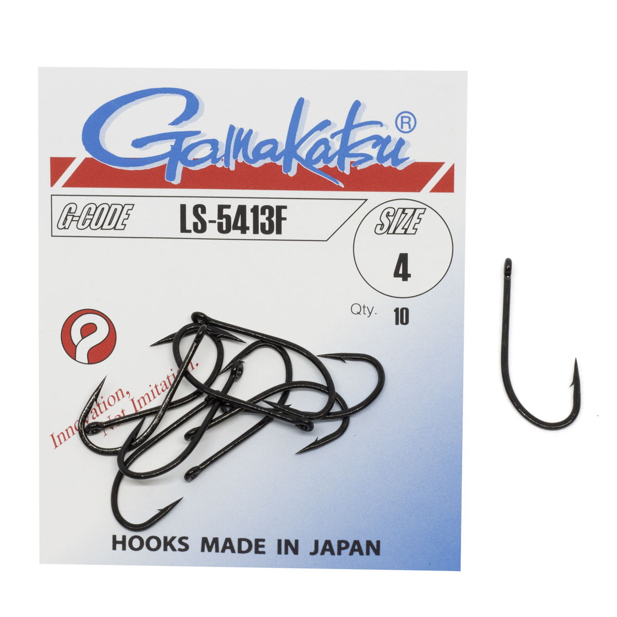 Крючки одинарные Gamakatsu LS-5213N Nickel №2 10pc фото 2