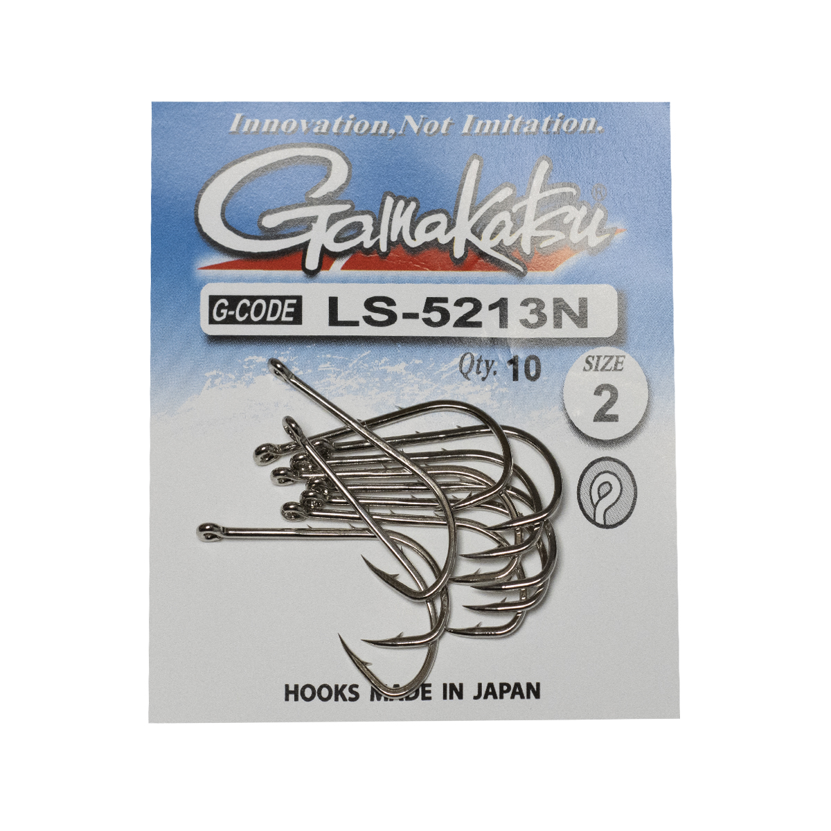Гачки одинарні Gamakatsu LS-5213N Nickel №4 12pc фото 3