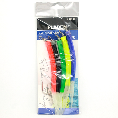 Морський монтаж Fladen Gummi Mac 5p Assorted Glowing 9/0 фото 4