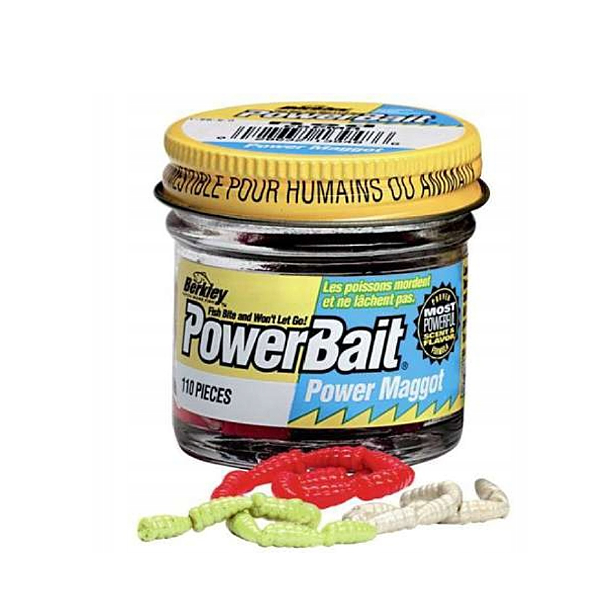 Силикон Berkley PowerBait Power Maggot Yellow 110pcs
