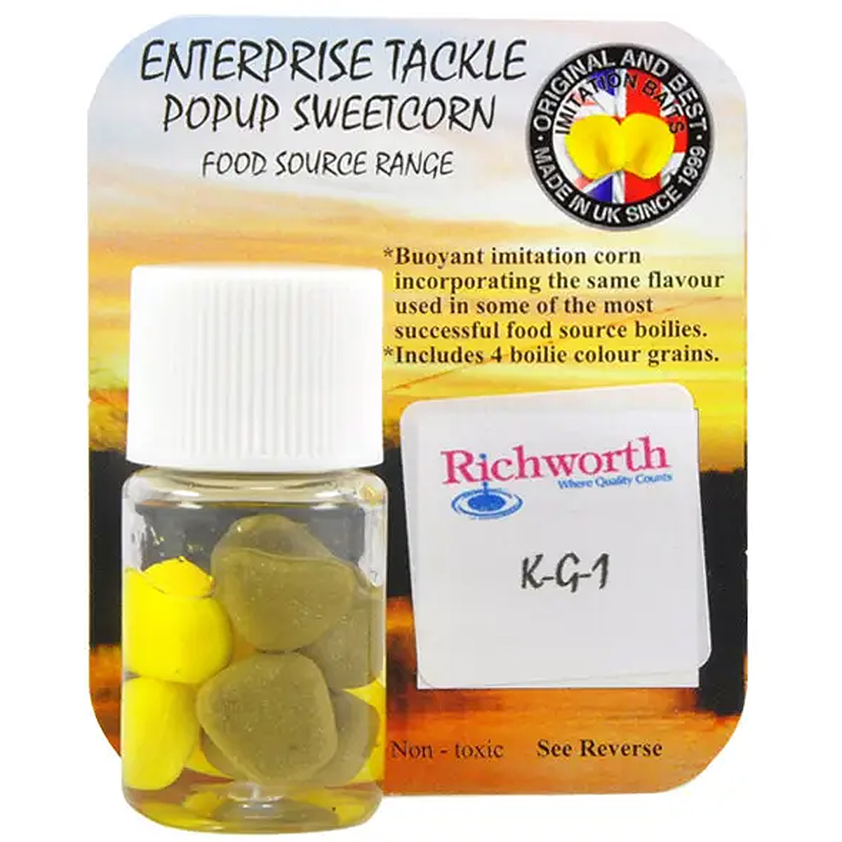 Штучна кукурудза Enterprise Tackle Pop-Up Richworth KG-1 Yellow