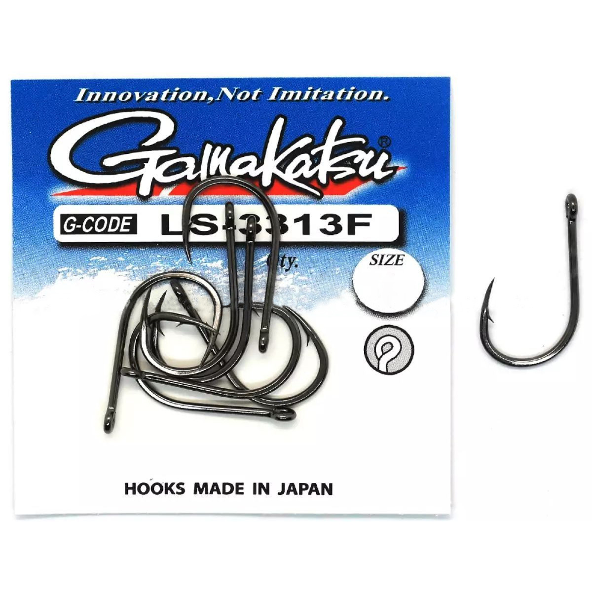 Крючки Gamakatsu LS-3313F Black №1/0 7pc