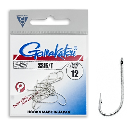 Крючок Gamakatsu SS15/T Tinned №8 12шт