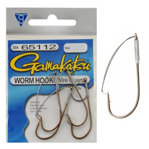 Гачки офсетні Gamakatsu Worm Wrieguard BRZ №3/0 3pc