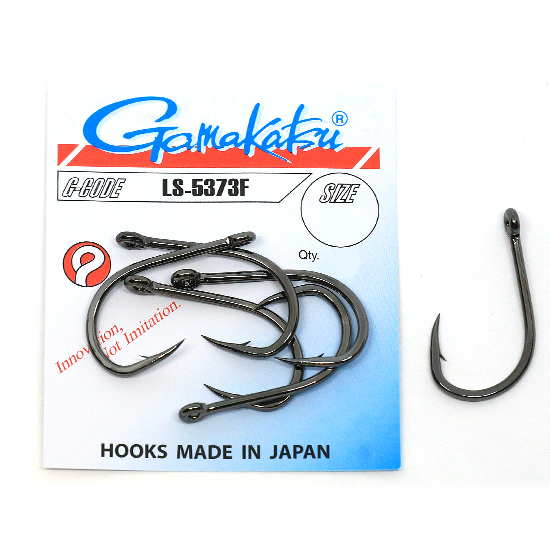 Гачки одинарні Gamakatsu LS-5373F Black №7/0 6pc