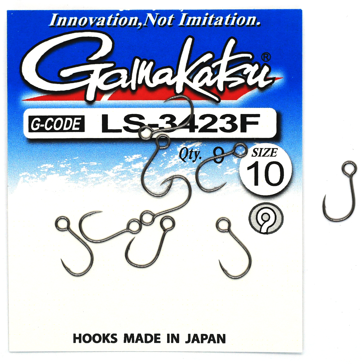 Крючки Gamakatsu LS-3423F N/L Black №10 9pc