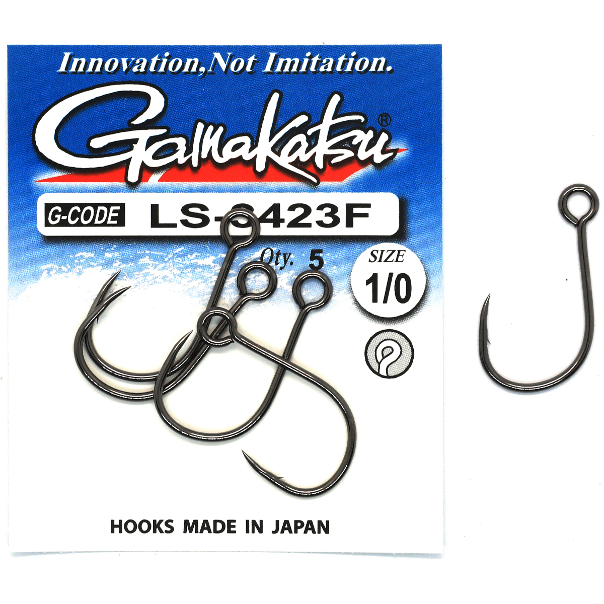 Крючки Gamakatsu LS-3423F N/L Black №12 10pc фото 2