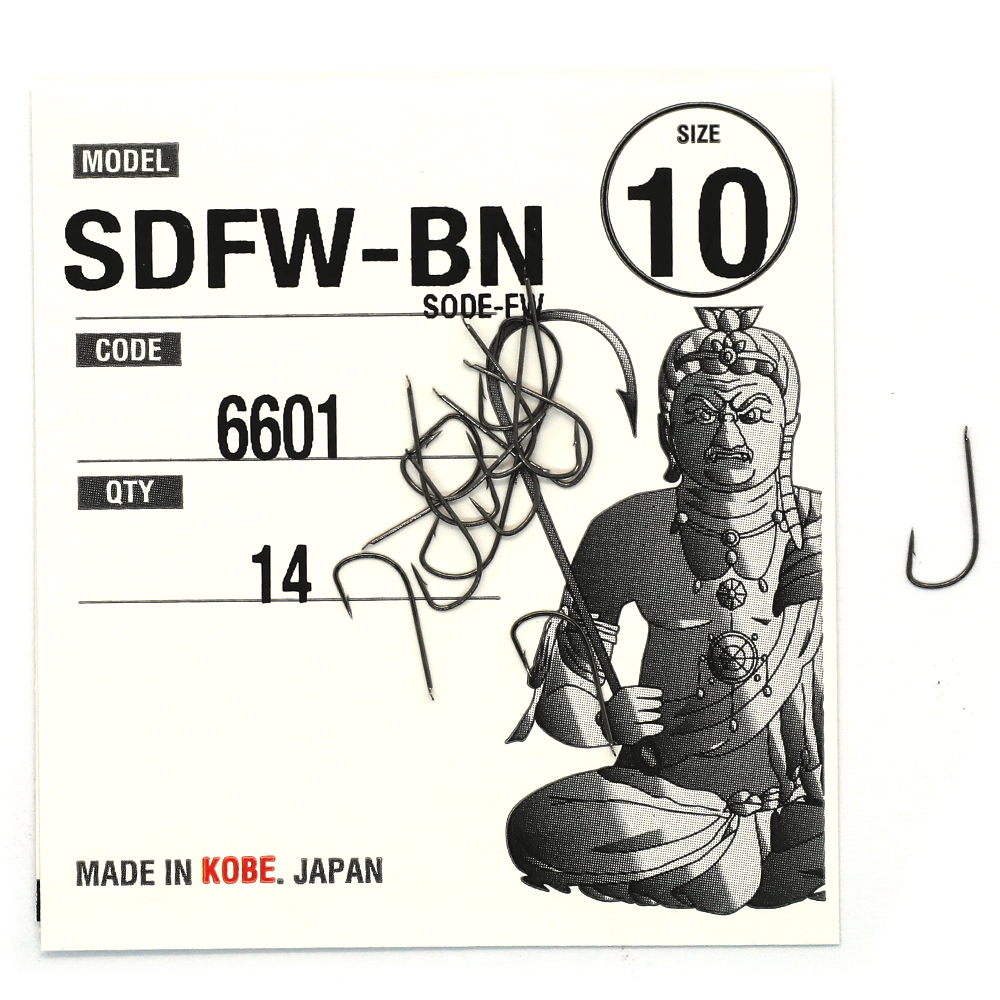 Гачки Fudo Sode-FW Black 10 (14 шт.)