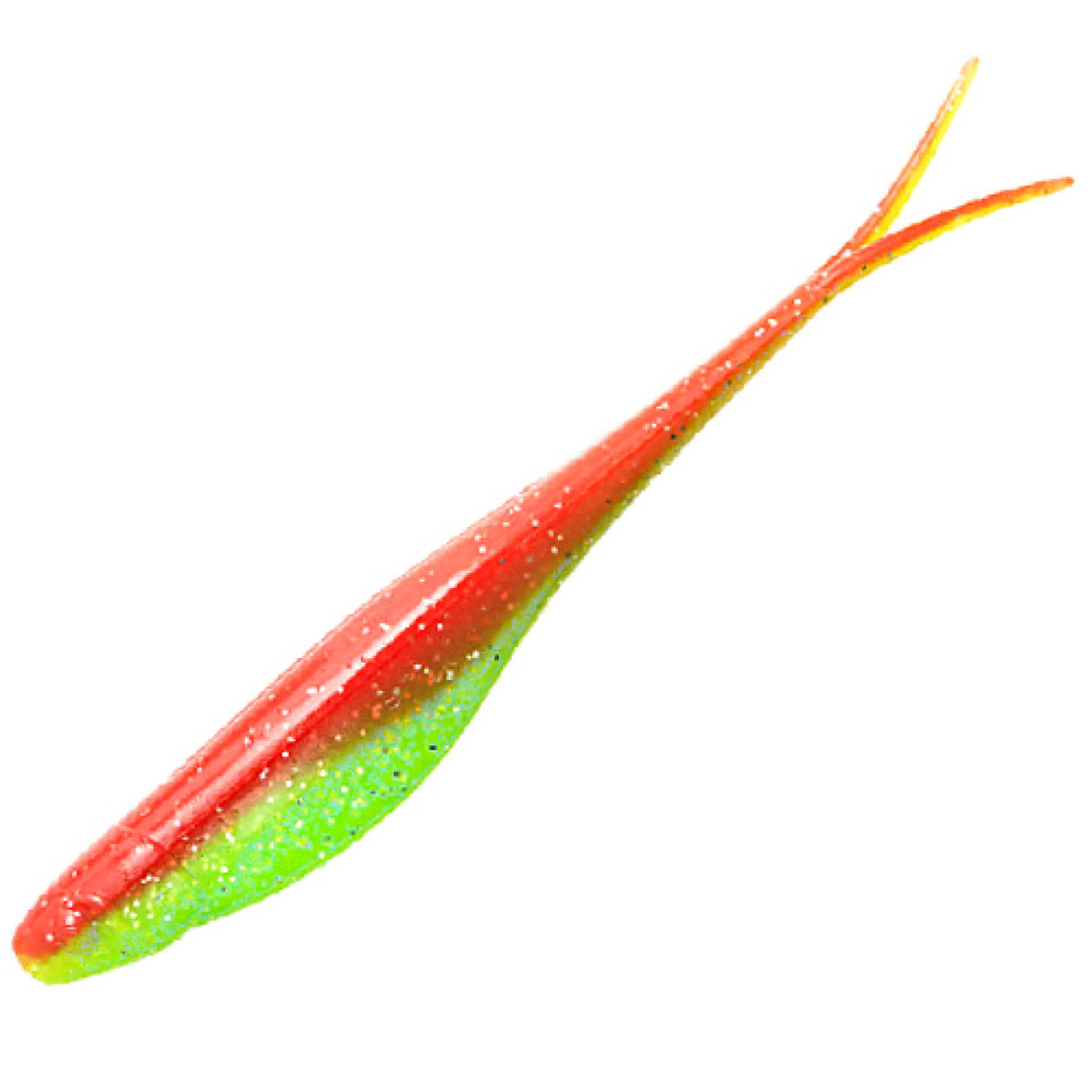 Плавающий силикон ZMAN Scented Jerk Shadz 7" 4pc #Hot Chartreuse фото 4