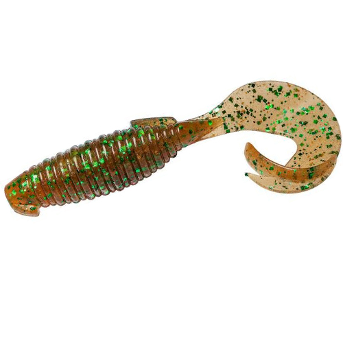 Силикон Keitech Flapper Grub 4" ea#02 Peach Green flk.