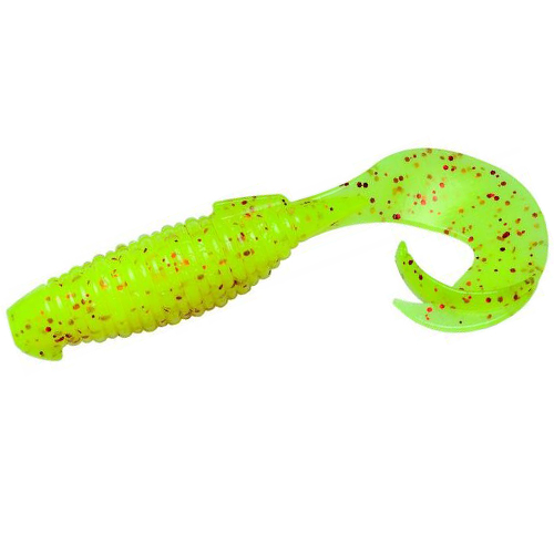 Силикон Keitech Flapper Grub 4" pal#01 Chartreuseredflake