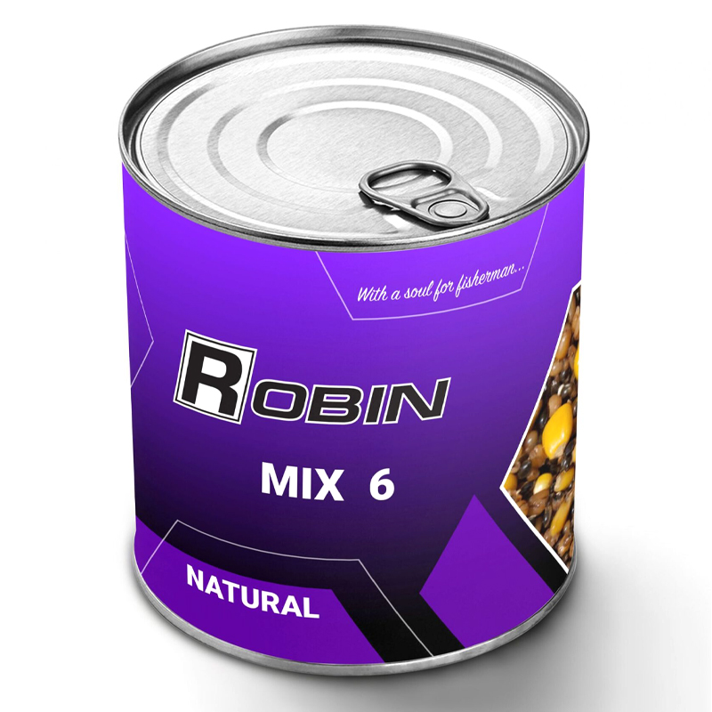 Зерновая смесь Robin MIX-6 900ml ж/б Натурал