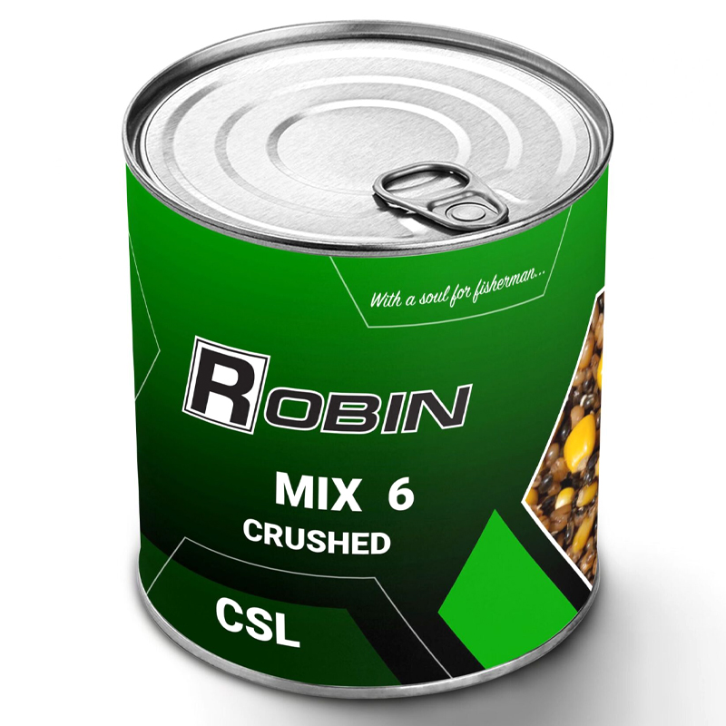 Зерновая смесь дробленная Robin MIX-6 900ml ж/б CSL