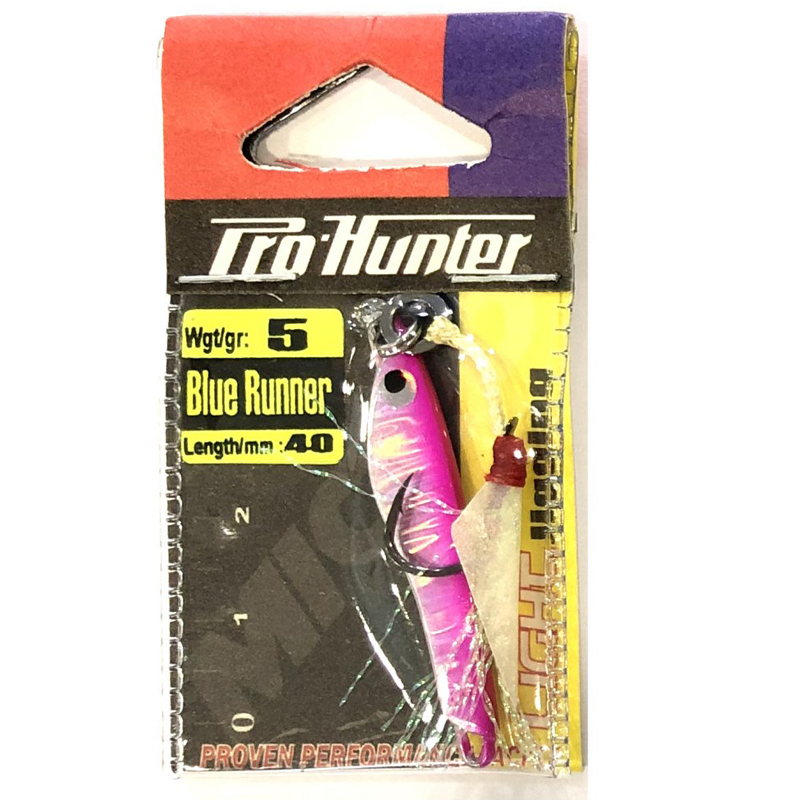 Пількер Pro-Hunter Blue Runer  w/single assist hook 5g #02