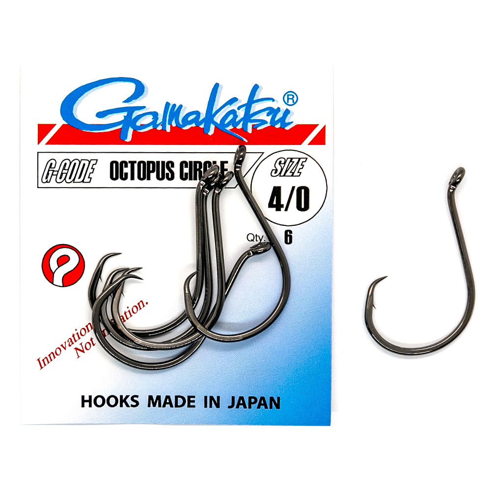 Крючок Gamakatsu Octopus Circle Black №4/0 6pc