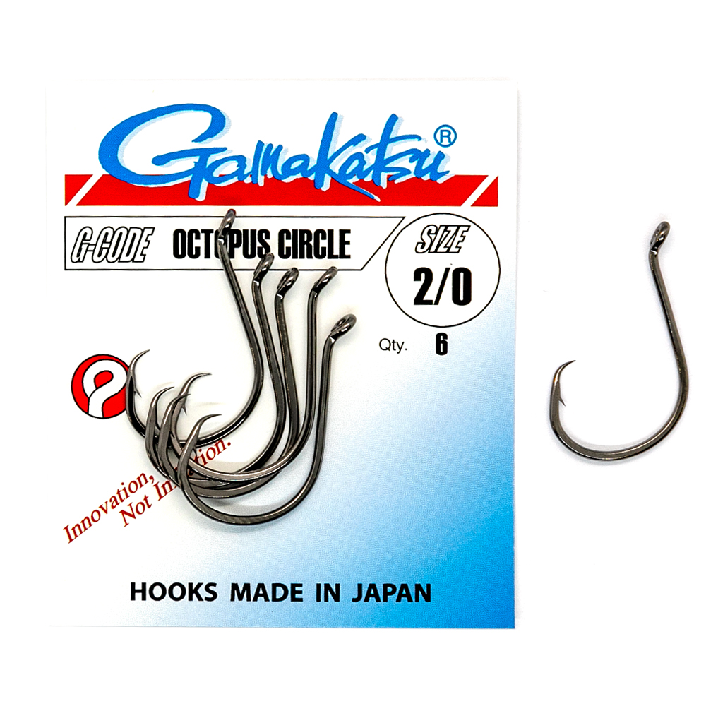 Крючки Gamakatsu Octopus Circle Black №2/0 6pc