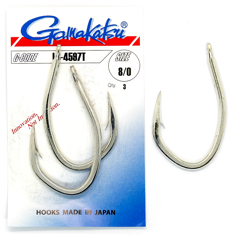 Гачки одинарні Gamakatsu LS-4597Т Tinned №9/0 2pc фото 2