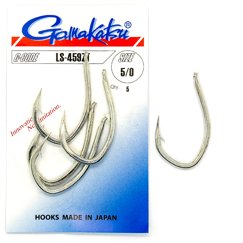 Гачки одинарні Gamakatsu LS-4597Т Tinned №9/0 2pc фото 3