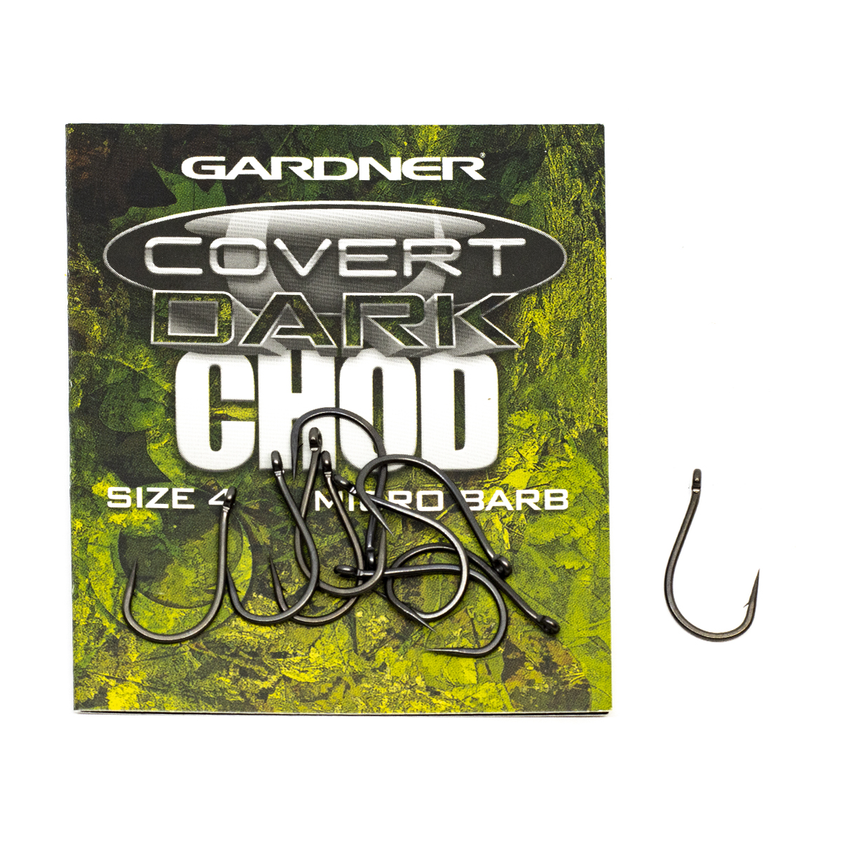 Гачки Gardner Covert Dark Chod Hooks Barbed №6 фото 3