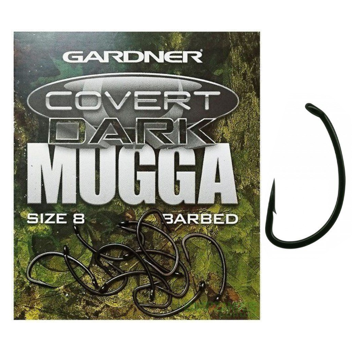 Гачки Covert Dark Mugga Hooks Barbed №4 New 20pc фото 4