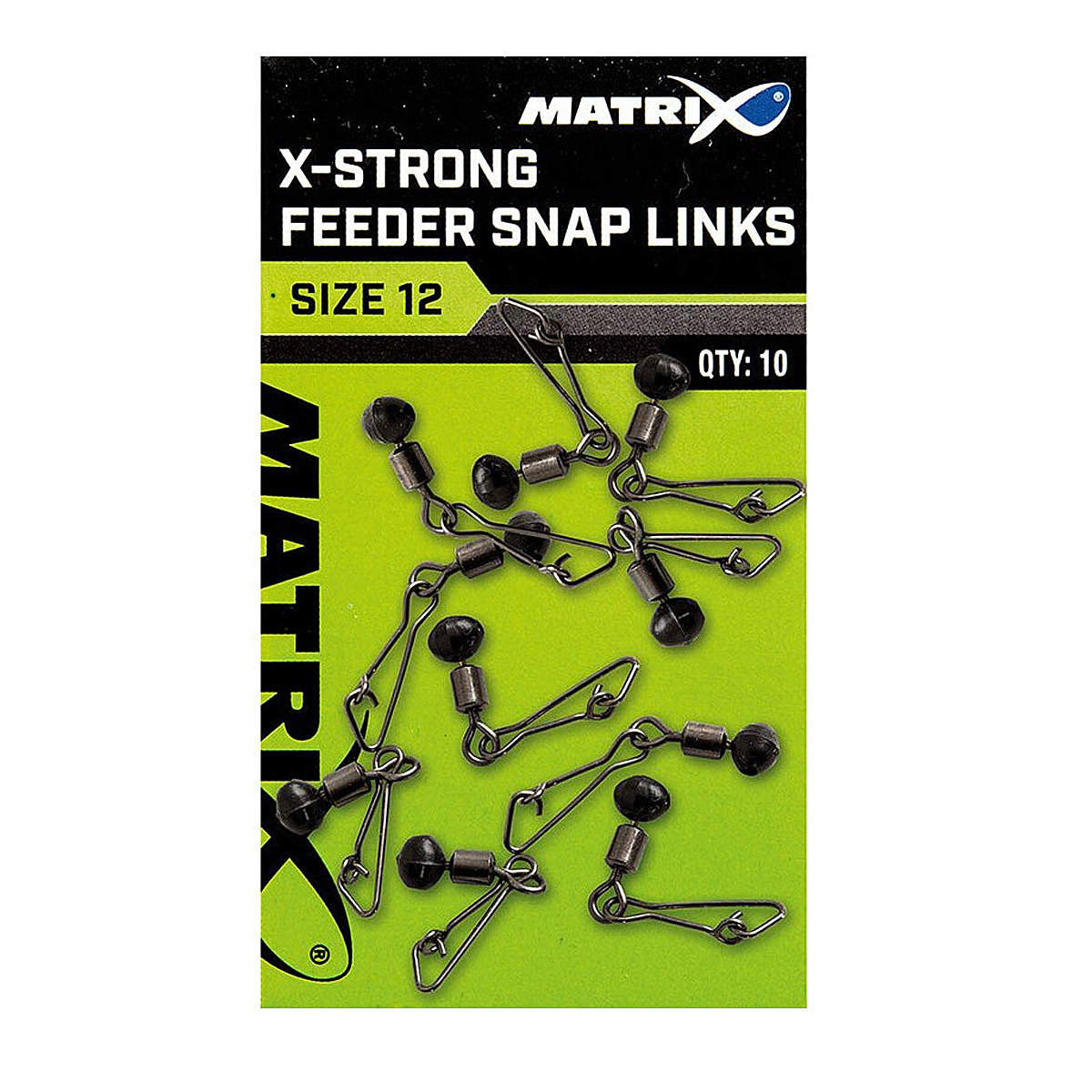 Застежки Matrix X-Strong Feeder Snap Links #10 10pcs фото 2