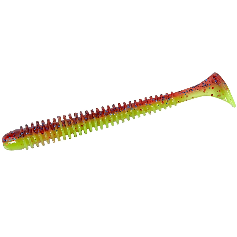 Силікон Keitech Swing Impact 4.5" ea#15 Grape Chart Red flk