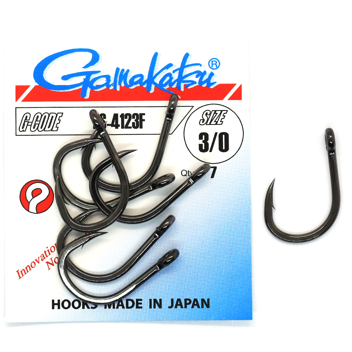 Крючки Gamakatsu LS-4123F Black №6/0 5pc фото 2