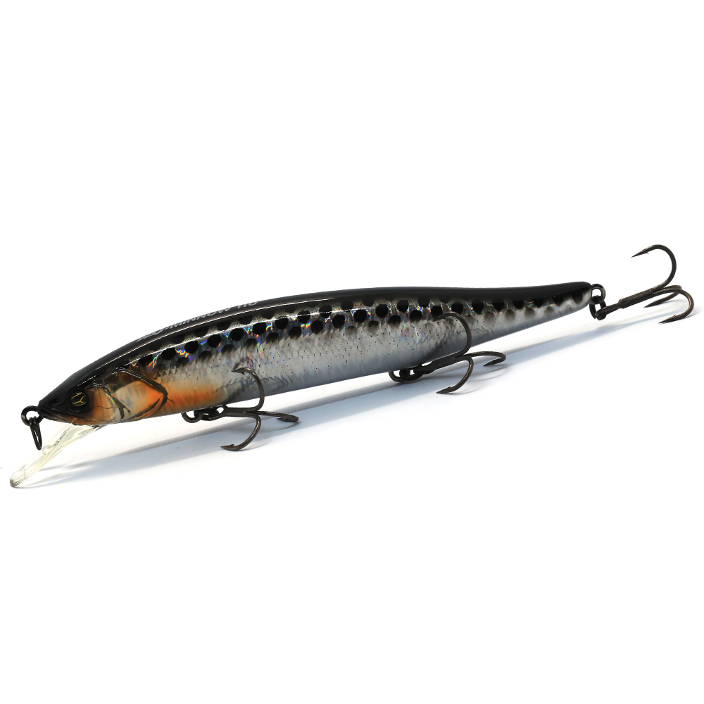 Воблер Jackall RV-Minnow 110SP 110mm 16.3g #HL Silver & Black