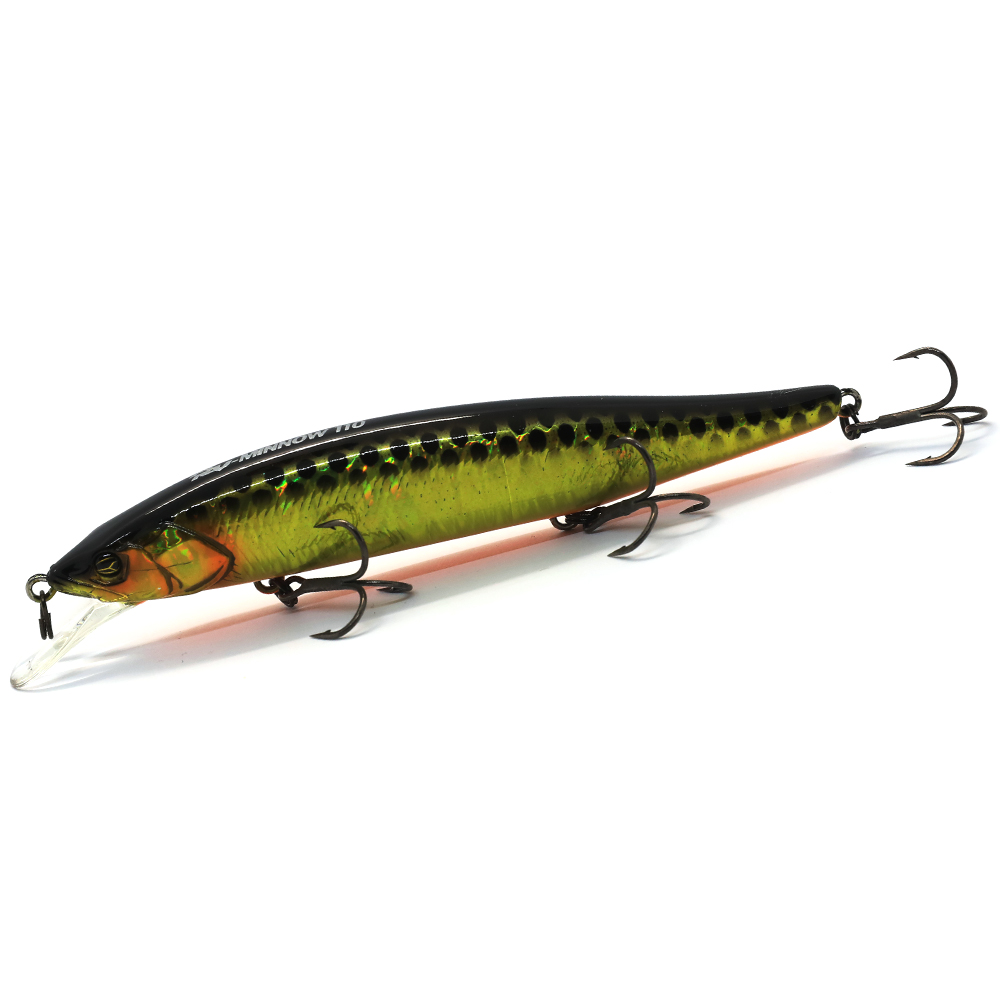 Воблер Jackall RV-Minnow 110SP 110mm 16.3g #HL Gold & Silver Black