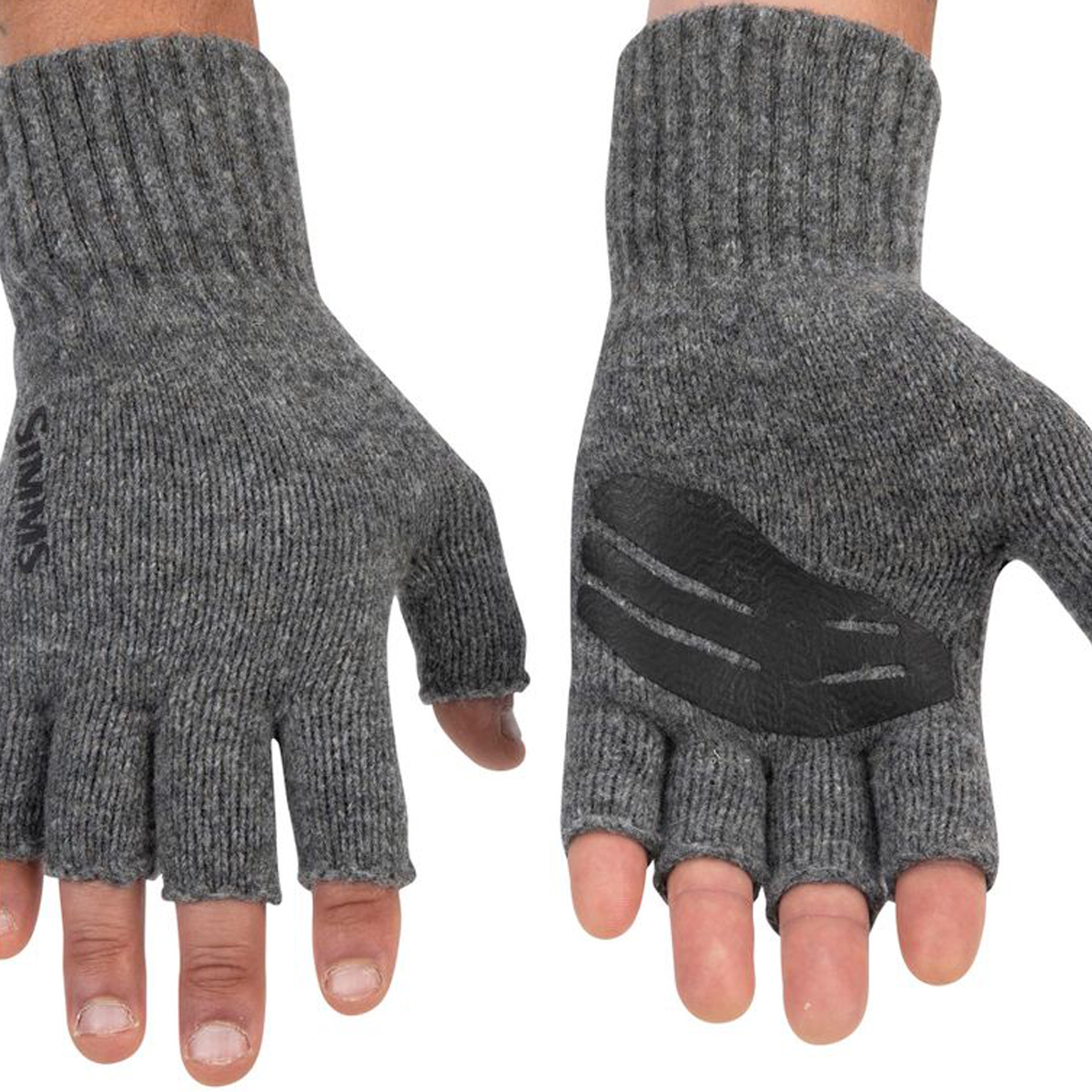 Перчатки Simms Wool Half Finger Glove Steel L/XL фото 3