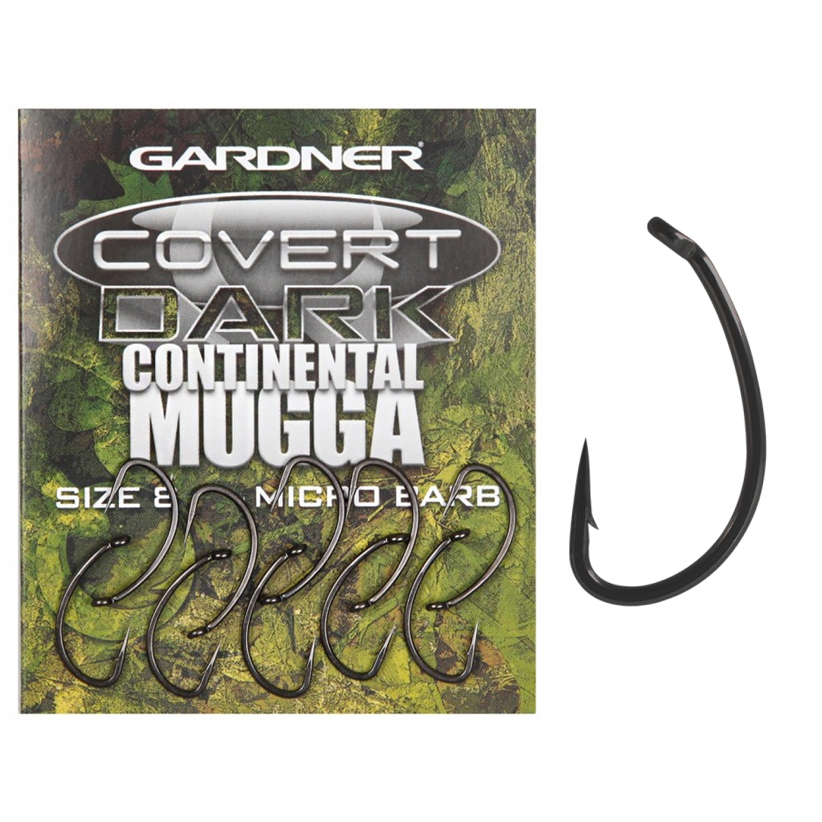 Гачки Gardner Dark Continental Mugga Hooks Barbed №10