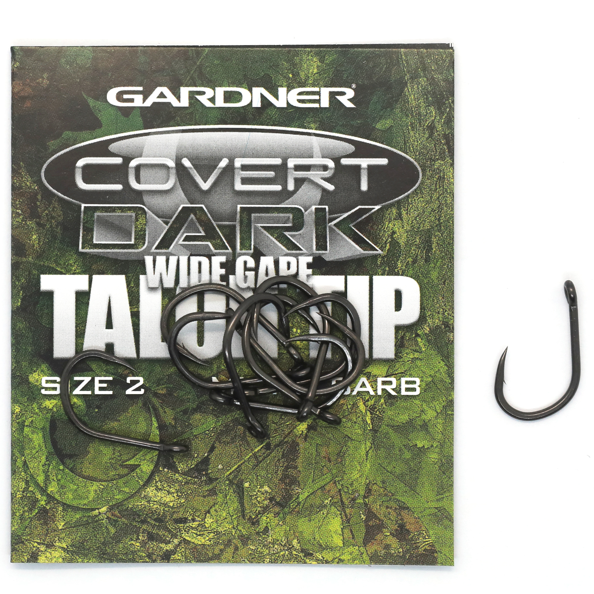 Гачки Gardner Covert Dark Wide Gape Talon Tip Hooks Barbed №2