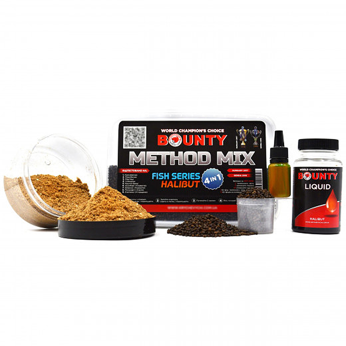 Прикормка Bounty Method Mix4in1 Halibut fish