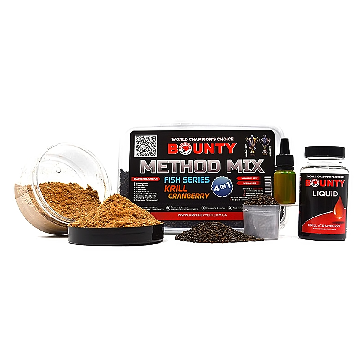 Прикормка Bounty Method Mix4in1 Krill fish