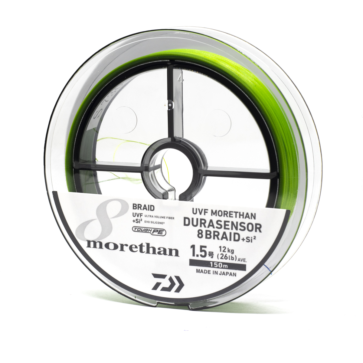 Шнур Daiwa UVF Morethan Dura Sensor X8+SI2 150m LG 8.0kg 0.165mm #1.0 фото 2